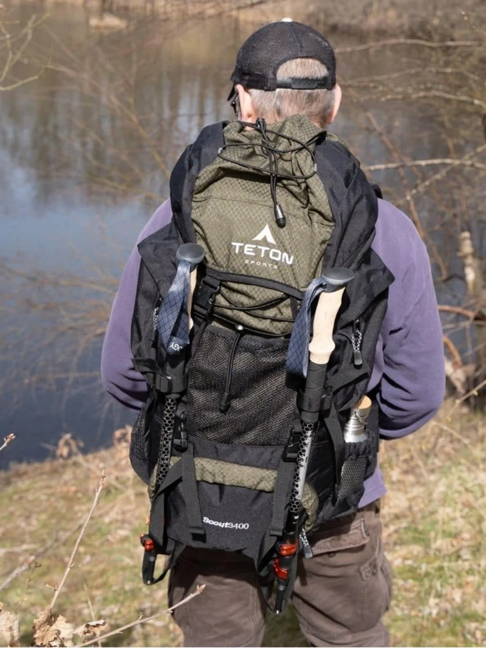 Teton Scout 3400 Hiking Backpack - Olive/Black